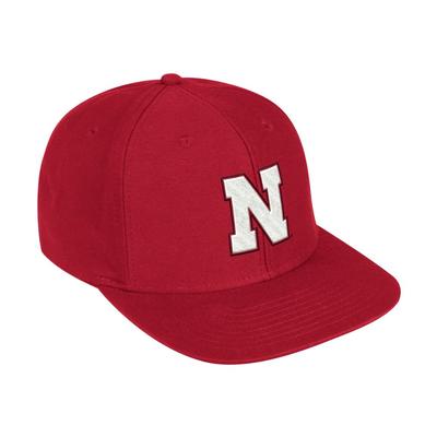 Nebraska Adidas Flat Brim Snapback Hat