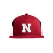  Nebraska Adidas Players Pack Flat Bill Hat