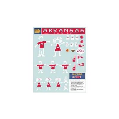Arkansas Razorbacks Family Decal Sheet
