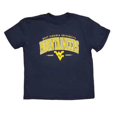 West Virginia Champion YOUTH Mountaineers Arch Underline Tee