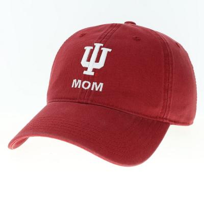 Indiana Legacy Logo Over Mom Adjustable Hat