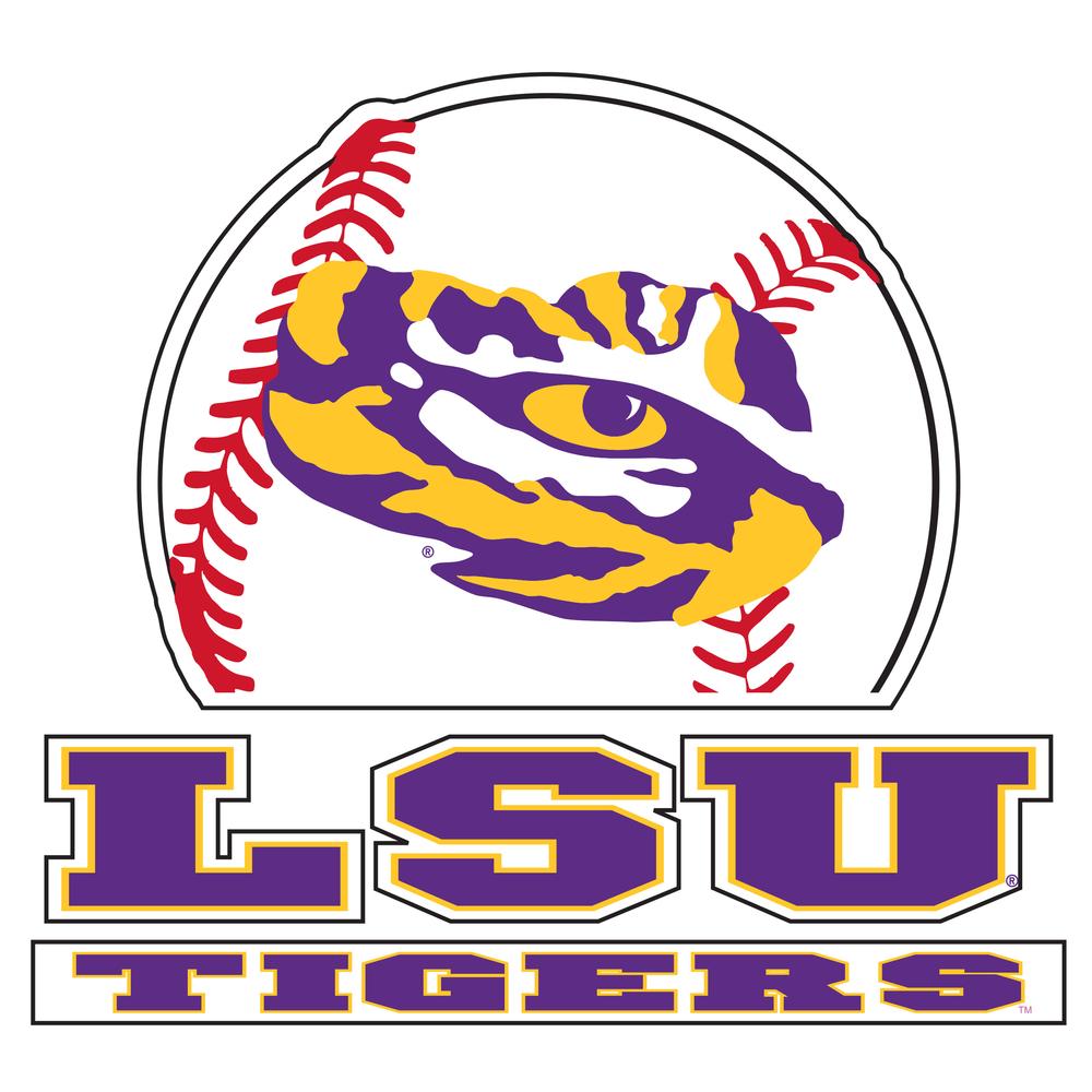 LSU Decal Tigers Baseball 4