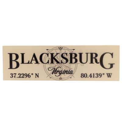 Blacksburg Compass & Coordinates Home Decor