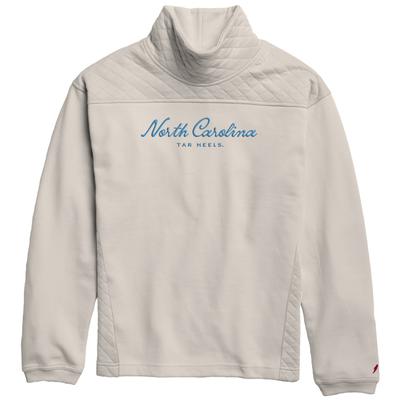 UNC League Highland Funnel Neck Embroidered Script Pullover