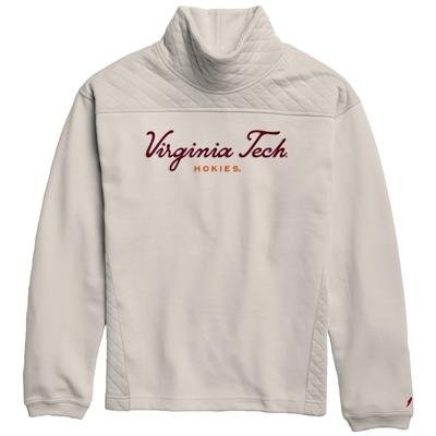 Virginia Tech League Highland Funnel Neck Embroidered Script Pullover