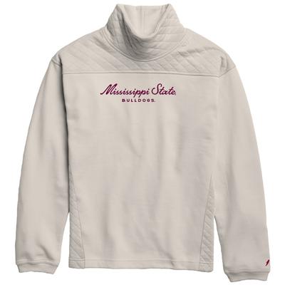 Mississippi State League Highland Funnel Neck Embroidered Script Pullover