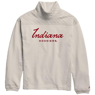 Indiana League Highland Funnel Neck Embroidered Script Pullover