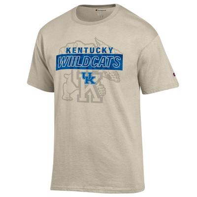 Kentucky Champion Wordmark Over Tonal Logo Tee