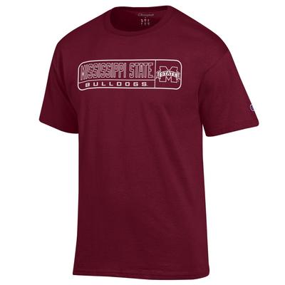 Mississippi State Champion Wordmark Logo in Pill Tee