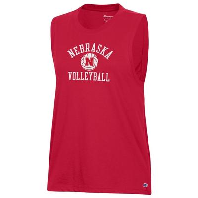 Nebraska Champion Women's Basic Volleyball Core Muscle Tank