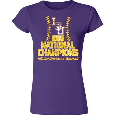 LSU Women's 7X College World Series Champs Softstyle Tee