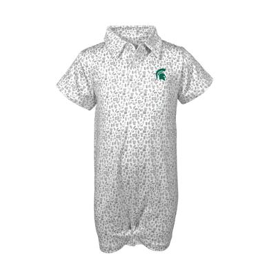 Michigan State Garb Infant Football Crew Polo Jumper