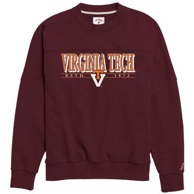 Virginia Tech League Vault Throwback Fleece Crew