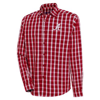 Alabama Antigua Carry Long Sleeve Woven Shirt