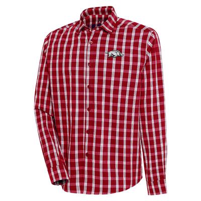 Arkansas Antigua Carry Long Sleeve Woven Shirt