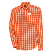  Clemson Antigua Carry Long Sleeve Woven Shirt