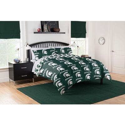 Michigan State Northwest Queen Rotary Bed in a Bag