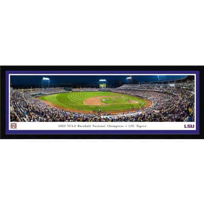 LSU 2023 College World Series National Champs Deluxe Frame 18