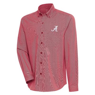 Alabama Antigua Compression Long Sleeve Woven Shirt