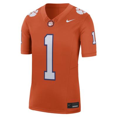 Clemson Nike #1 Limited VF Home Jersey