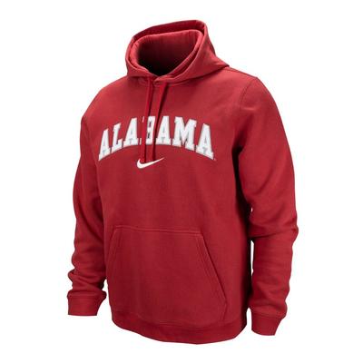 Alabama Nike Tackle Twill Club Fleece Hoodie