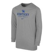  Kentucky Nike Youth Cotton Team Issue Long Sleeve Tee