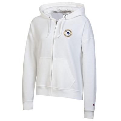 West Virginia Champion Power Blends Full Zip Embroidered Hoodie