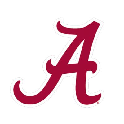 Alabama Decal Script A Logo 3