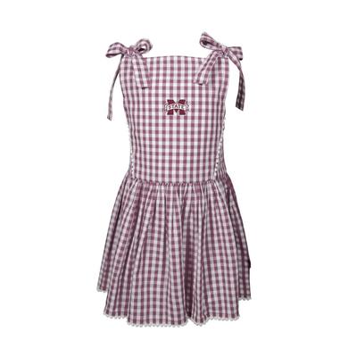 Mississippi State Garb Toddler Teagan Gingham Dress