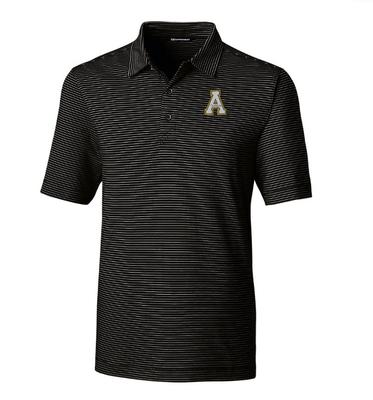 App State Cutter & Buck Forge Pencil Stripe Polo