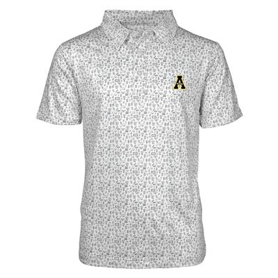 App State Garb YOUTH Football Crew Polo