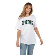  Michigan State Tall Outline Arc Effortless Tee