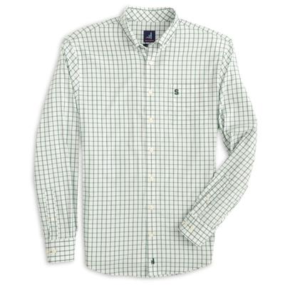 Michigan State Johnnie-O Signor Long Sleeve Woven Shirt