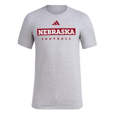 Nebraska Adidas Practice Football Pregame Tee