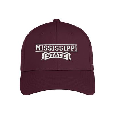 Mississippi State Adidas Polyester Structured Flex Fit Hat