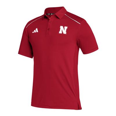 Nebraska Adidas Sideline Polo