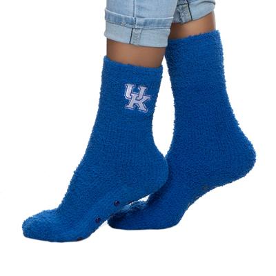 Kentucky Fuzzy Crew Slipper Socks