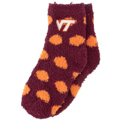 Virginia Tech Fuzzy Crew Slipper Socks
