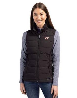 Virginia Tech Cutter & Buck Women's Evoke Eco Vest