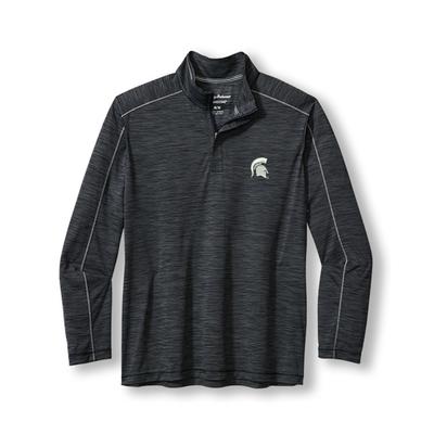 Michigan State Tommy Bahama Islandzone Player Point 1/2 Zip Pullover