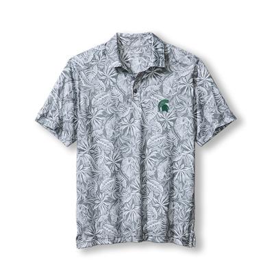Michigan State Tommy Bahama Tropical Score Polo