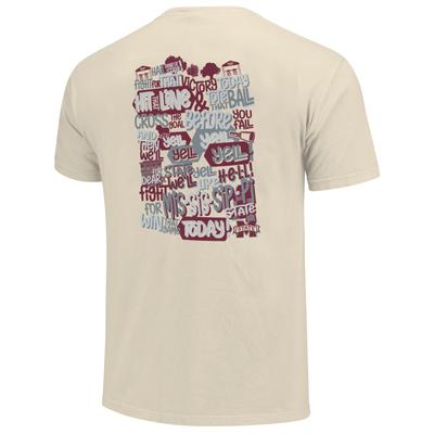 Mississippi State Offset Fight Song Comfort Colors Tee
