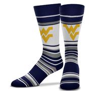  West Virginia Stripe Crew Sock