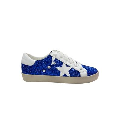 Royal Blue Glitter Star Sneakers