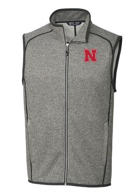 Nebraska Cutter & Buck Men's Mainsail Sweater Knit Vest