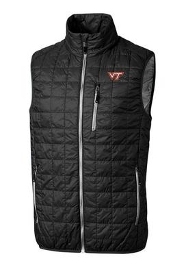 Virginia Tech Cutter & Buck Rainier Eco Insulated Puffer Vest