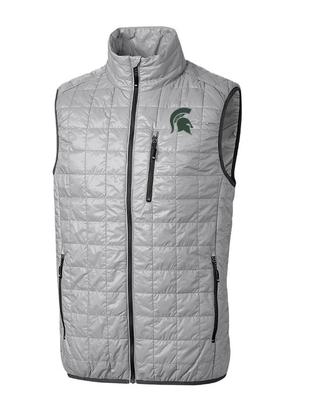 Michigan State Cutter & Buck Rainier Eco Insulated Puffer Vest