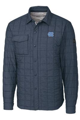 UNC Cutter & Buck Men's Rainier Quilted Shirt Jacket