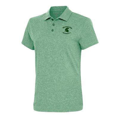 Michigan State Antigua Women's Motivated Brushed Jersey Polo