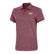  Virginia Tech Antigua Women's Motivated Brushed Jersey Polo